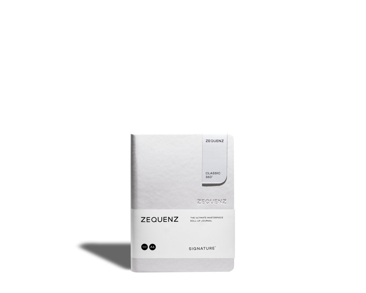 Zequenz - Rutad anteckningsbok - Signature Classic - A6 - Vit från Zequenz - Tidformera