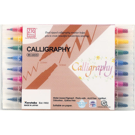 ZIG Calligraphy - Memory system MS-3400 8-pack - 1 - ZIG Kuretake - Tidformera