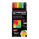 ZIG Kurecolor Manga - Fine & Brush 6-pack - Basic - 1 - ZIG Kuretake - Tidformera